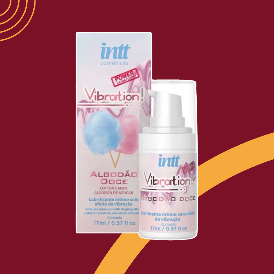 Excitante Unissex Vibration Algodão Doce 17ml