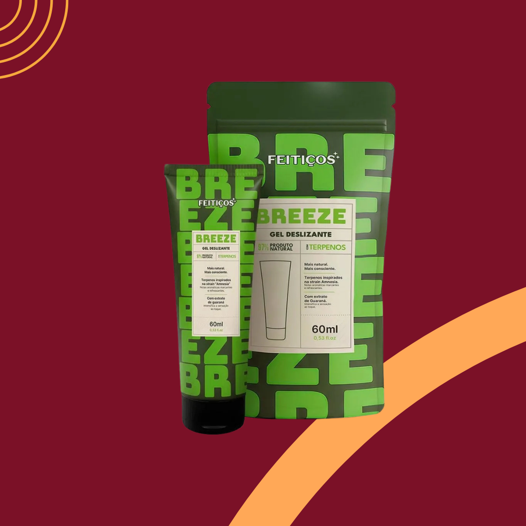 Breeze Gel Deslizante Vasodilatador com Terpenos 60ml Feitiços