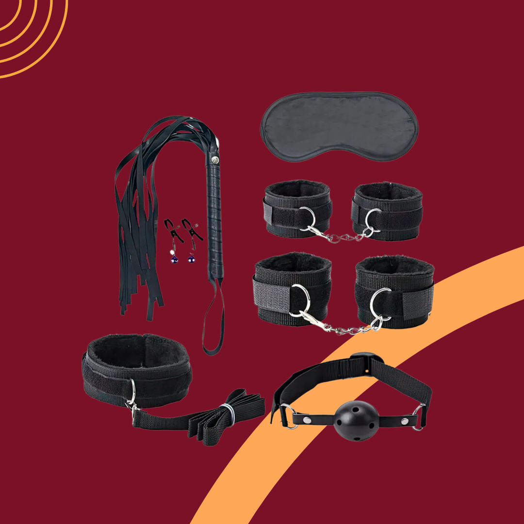 Kit Sado Erótico com 7 Produtos - Bandage - SI
