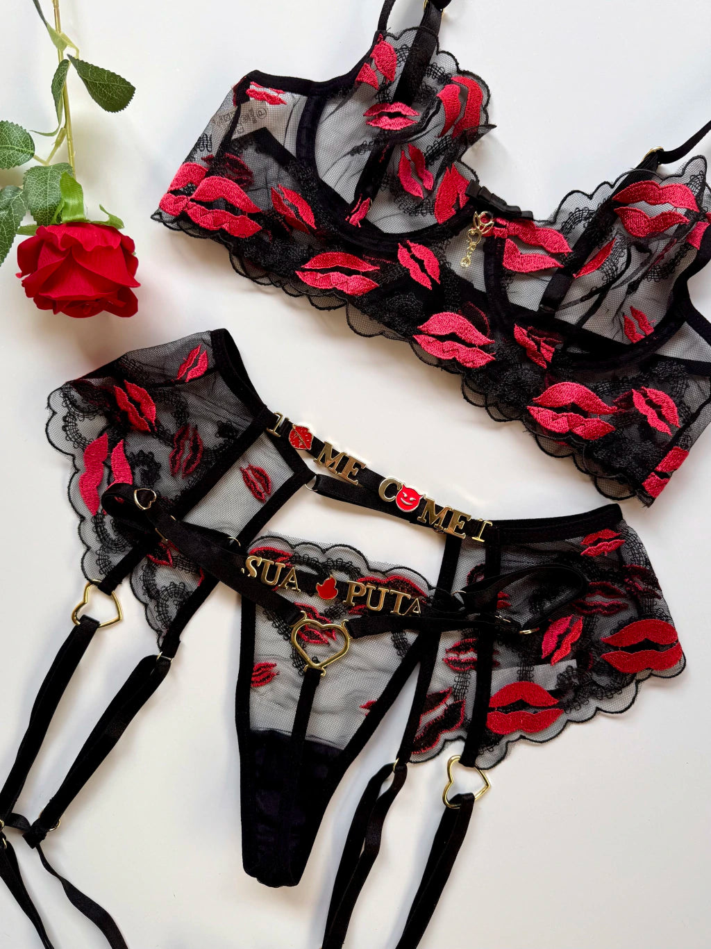 Conjunto Kiss Personalizável (NÃO ACOMPANHA LETRAS)