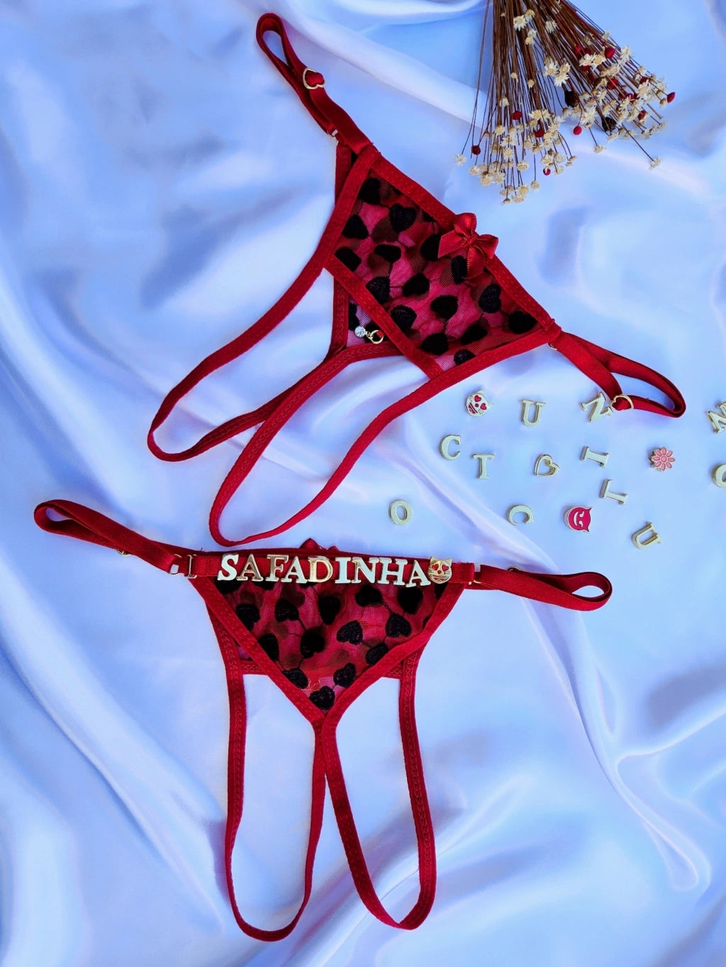 Calcinha Secretária Personalizavel  (NÃO ACOMPANHA LETRAS)