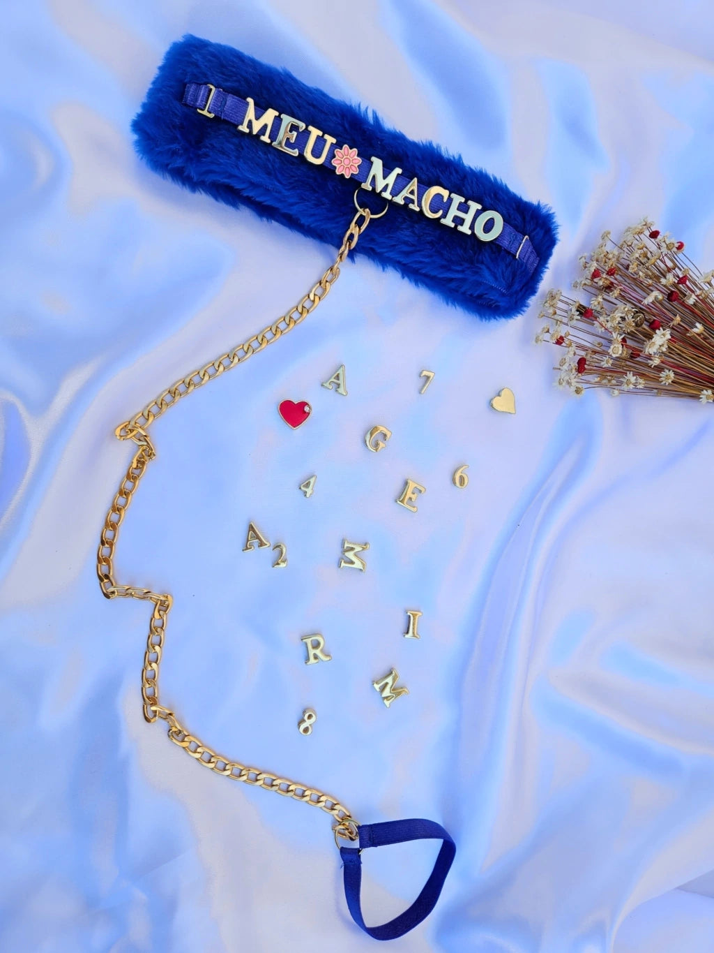 COLEIRA PELÚCIA Personalizavel (NÃO ACOMPANHA LETRAS)