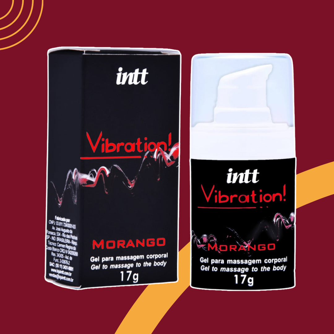 Excitante Unissex Vibration Morango Extra Forte 17ml