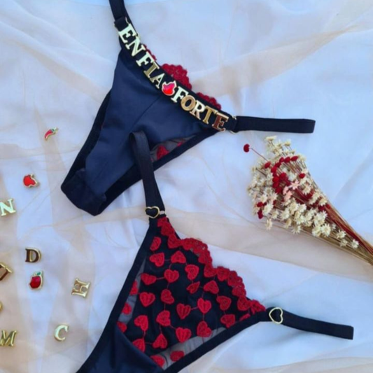 Calcinha de Coração Personalizada