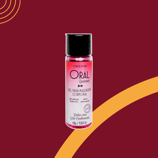 Gel Comestível Oral Gourmet Vinho com Leite Condensado 18g