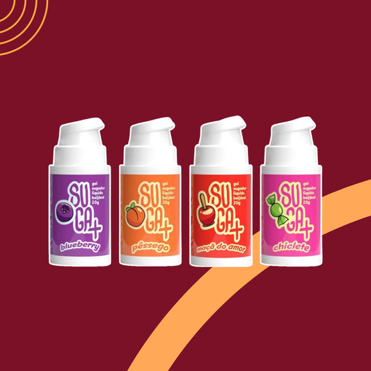 Suga + Sugador Liquido Excitante Unissex Beijável  15g