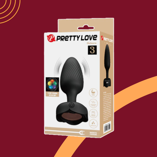 Plug Anal com Vibro e Luz de Led