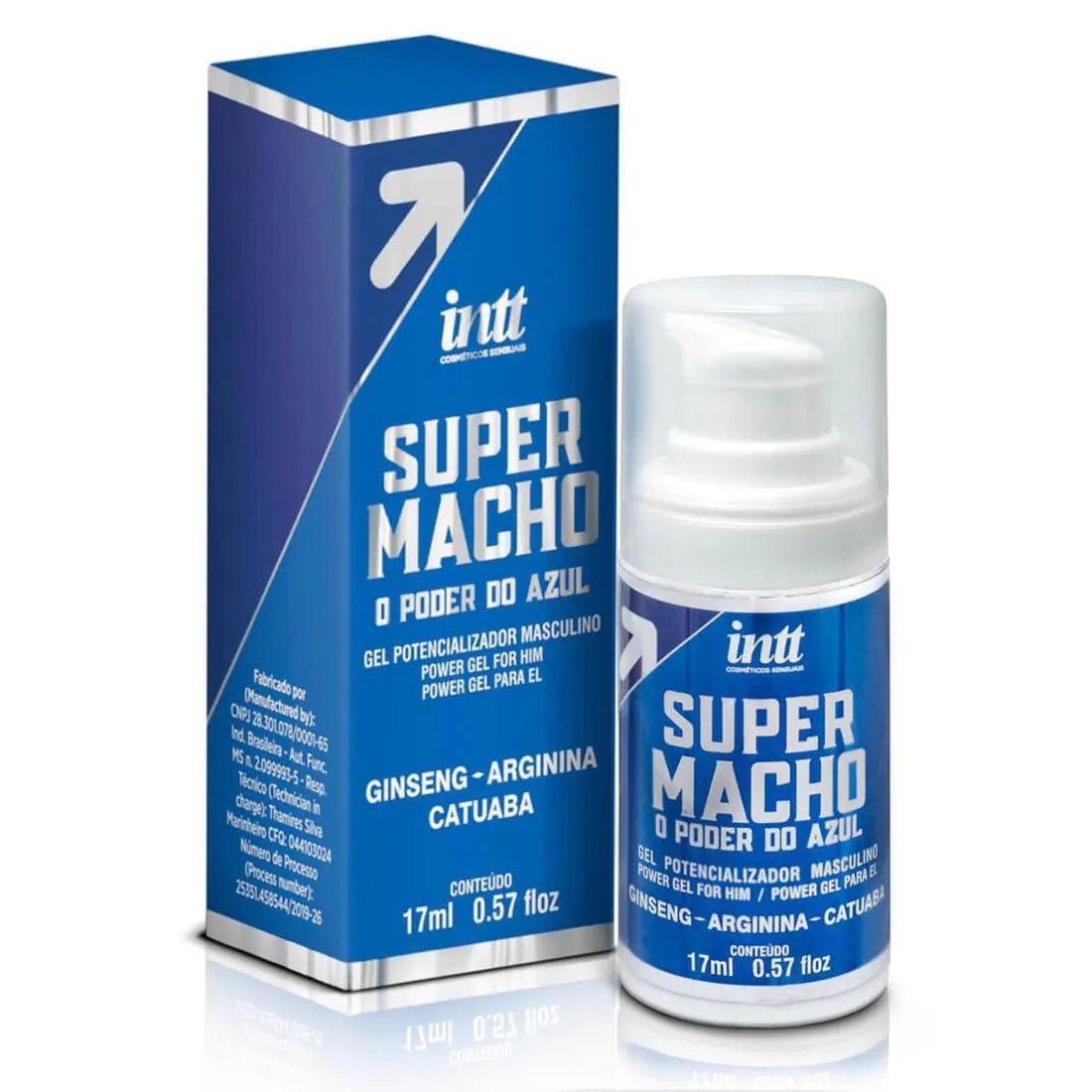 Kit Super Macho com 1 Super Macho com 30 Cápsulas e 1 Super Macho Gel 17 ml Intt