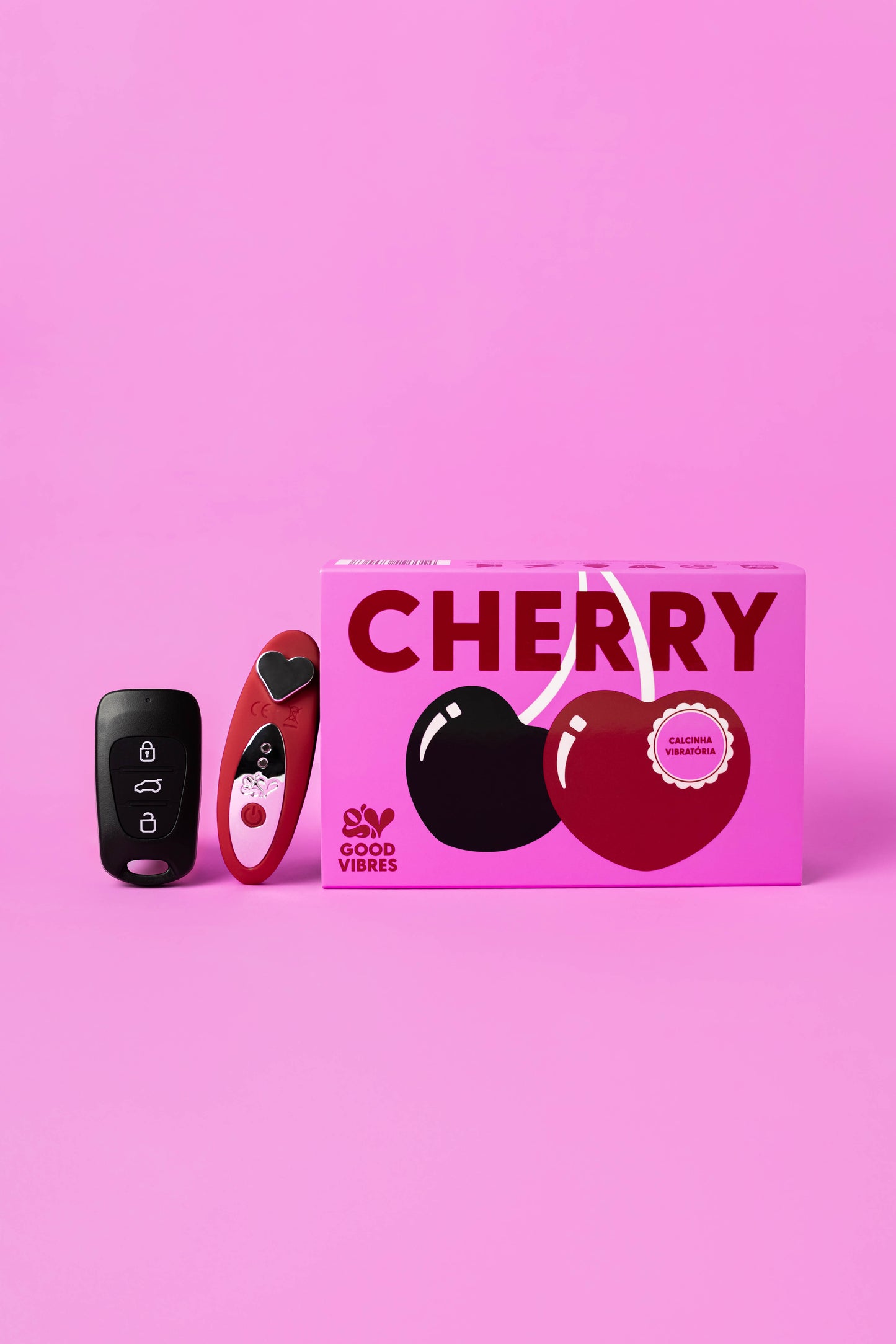 Cherry Calcinha Vibratória com Controle de Carro e App