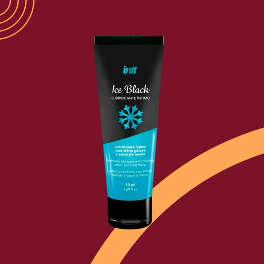 Lubrificante Ice Black a Base de Água Sabor Menta 50g