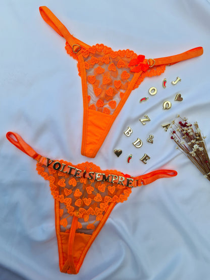 Calcinha Fio Lulu personalizavel  (NÃO ACOMPANHA LETRAS)