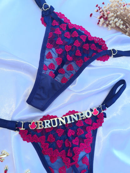 Calcinha Fio Lulu personalizavel  (NÃO ACOMPANHA LETRAS)