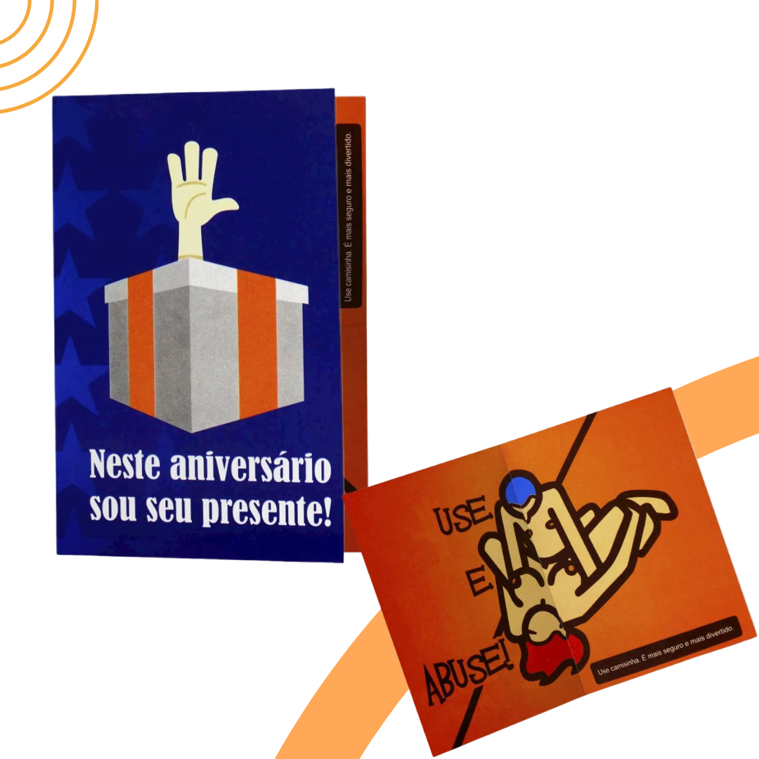 Cartão de Aniversário Engraçado Menu dos Prazeres