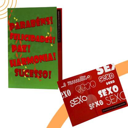 Cartão de Aniversário Engraçado Menu dos Prazeres