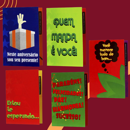Cartão de Aniversário Engraçado Menu dos Prazeres