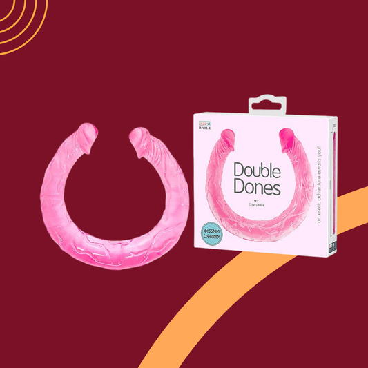 BAILE Dildo Realístico Duplo 44 cm - Pênis Hawaiano -