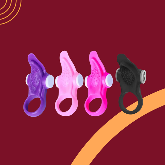 Anel Peniano com Vibrador Estrelado