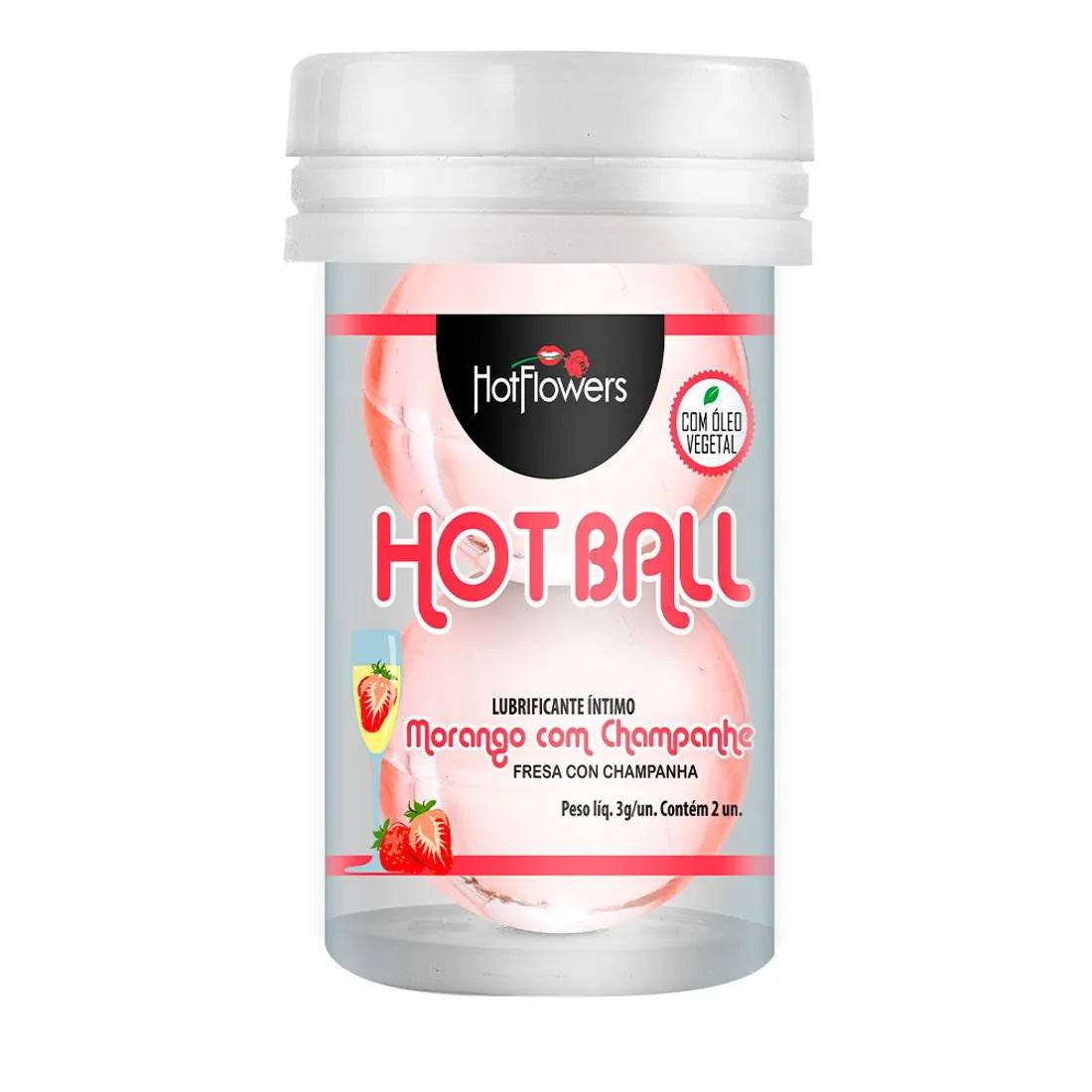 Bolinha Hot Ball Beijável 2 Cápsulas