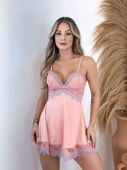 Camisola luxo sem bojo (NÃO ACOMPANHA ROBE)