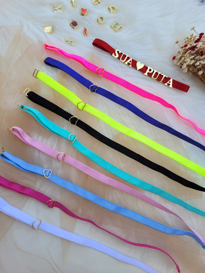 Gargantilha  ou Choker Personalizavel (NÃO ACOMPANHA LETRAS)
