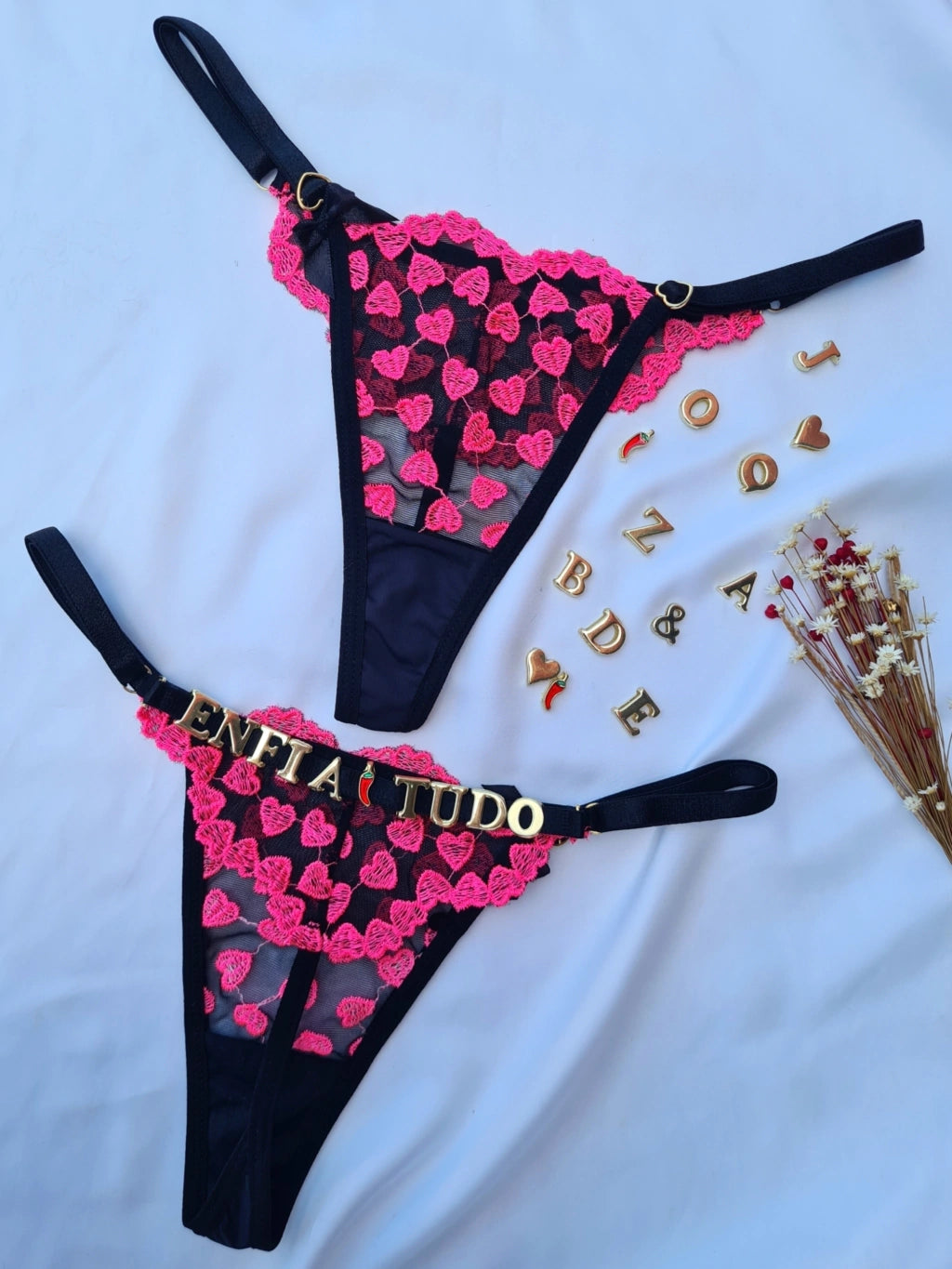 Calcinha Fio Lulu personalizavel  (NÃO ACOMPANHA LETRAS)