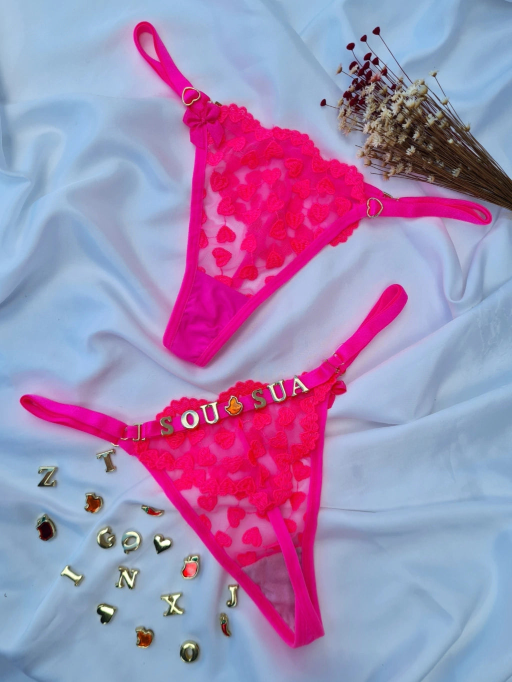 Calcinha Fio Lulu personalizavel  (NÃO ACOMPANHA LETRAS)