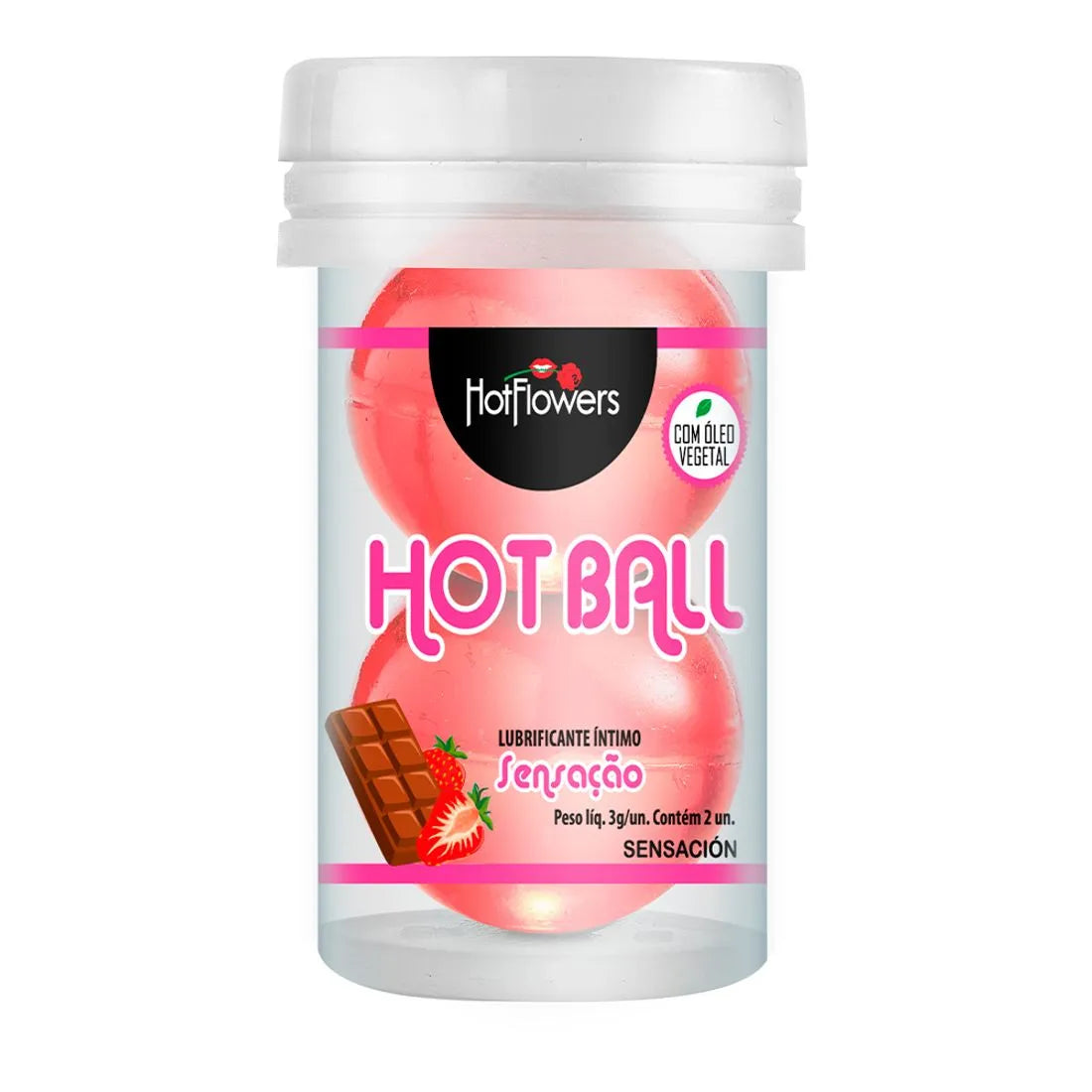 Bolinha Hot Ball Beijável 2 Cápsulas